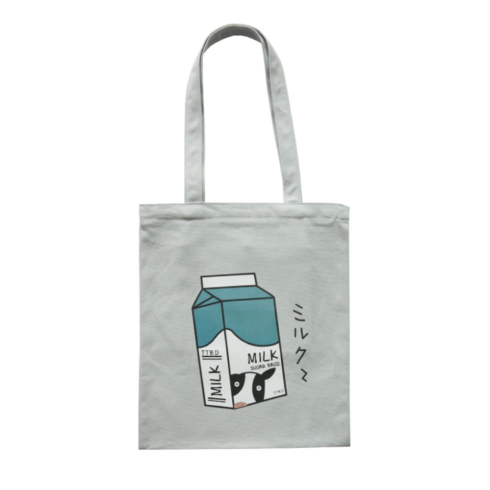 Quirky Milk Carton Summer Tote Bag